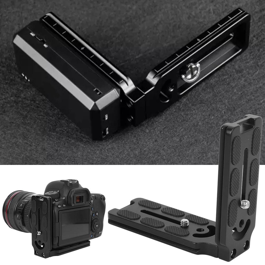 Aluminium Alloy Anodic Oxidation Hollow L Shape Quick Release Plate SLR Camera Bracket Accessory