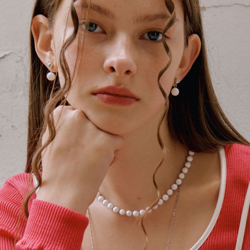 VINTAGE HOLLYWOOD Plop Ball Necklace_VH2435NE015M