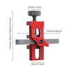 2-in-1 Aluminum Alloy Jig 10mm Drilling Guide Locator Cabinet Door Installation Positioner Can Clamp 7mm-40mm Thickness Boards
