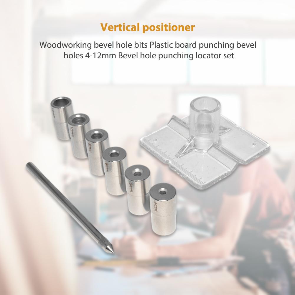 Small Model Woodworking Drill Locator Adjustable Punch Drill with Keyed Chuck Template Press Woodworking Locator