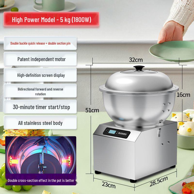 Compact Multi-functional Automatic Dough Mixer for Home Use