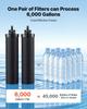 VEVOR Gravity-fed Water Filter System, 5.68L 304 Stainless-Steel Countertop Water Filtration System, Reduces Lead and Up To 99% of Chlorine