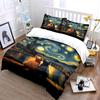 Cats under starry sky. Bedding sets Duvet cover sets Duvet covers Pillowcases(1* Duvet Cover 2* Pillowcases without duvet insert)