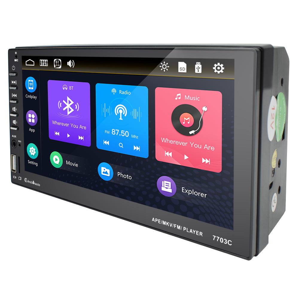 7Inch Car Radio Carplay MP5 Player 2Din Multimedia Player Android HD Touch Screen Audio FM  Auto Mirror Link Remote Control