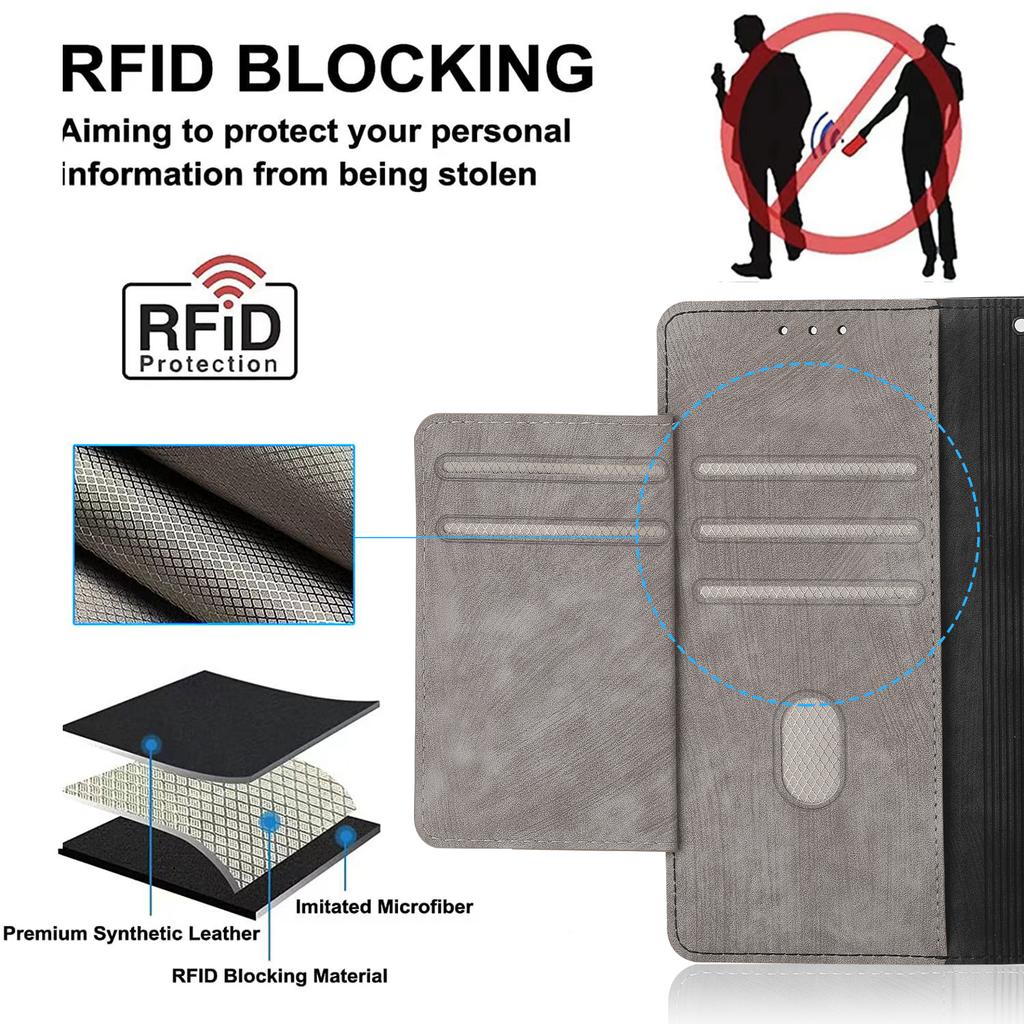 RFID Zipper Wallet Flip Leather Cards Solt Case for iPhone 14 15 16 Pro Max 13 12 11 SE 2025 X XS XR 8 7 Plus Stand Phone Cover