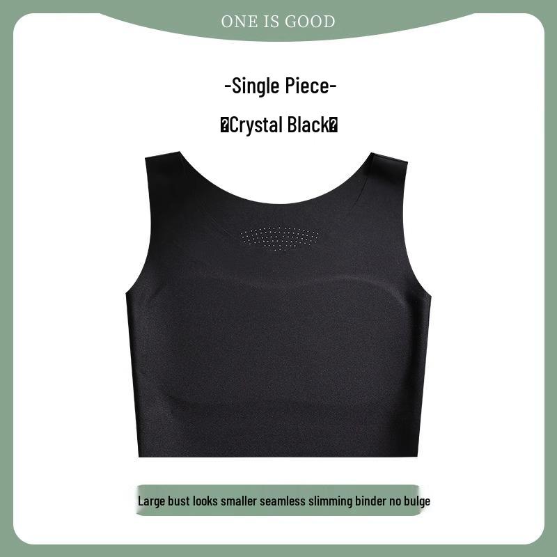 

Invisible Ultra-Thin Summer Foundation Tank Top Binder Bra for Women with Big Chest Support M 89-103 lbs