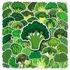50 Broccoli Doodle Stickers Personalized Cartoon Cute Vegetable Decorative Skateboard Water Cup Mobile Phone Case Stickers