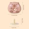 New Cartoon Capybara Cleaning Sponge Reusable with Suction Cup Rack Cleaning Brush Scouring Pads Clean Tool