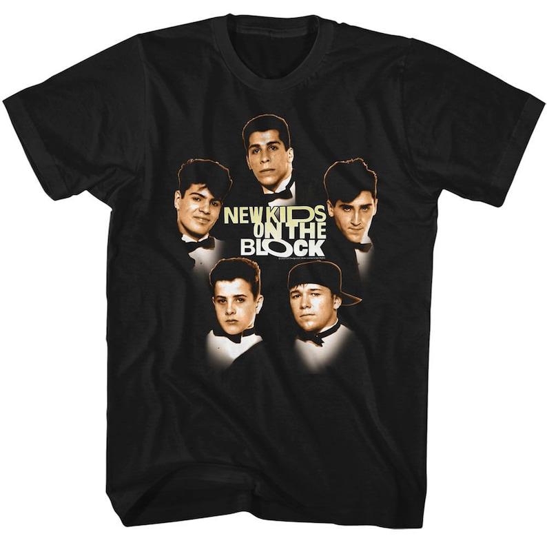 New Kids On The Block Suit Pictures Black T-Shirt 150
