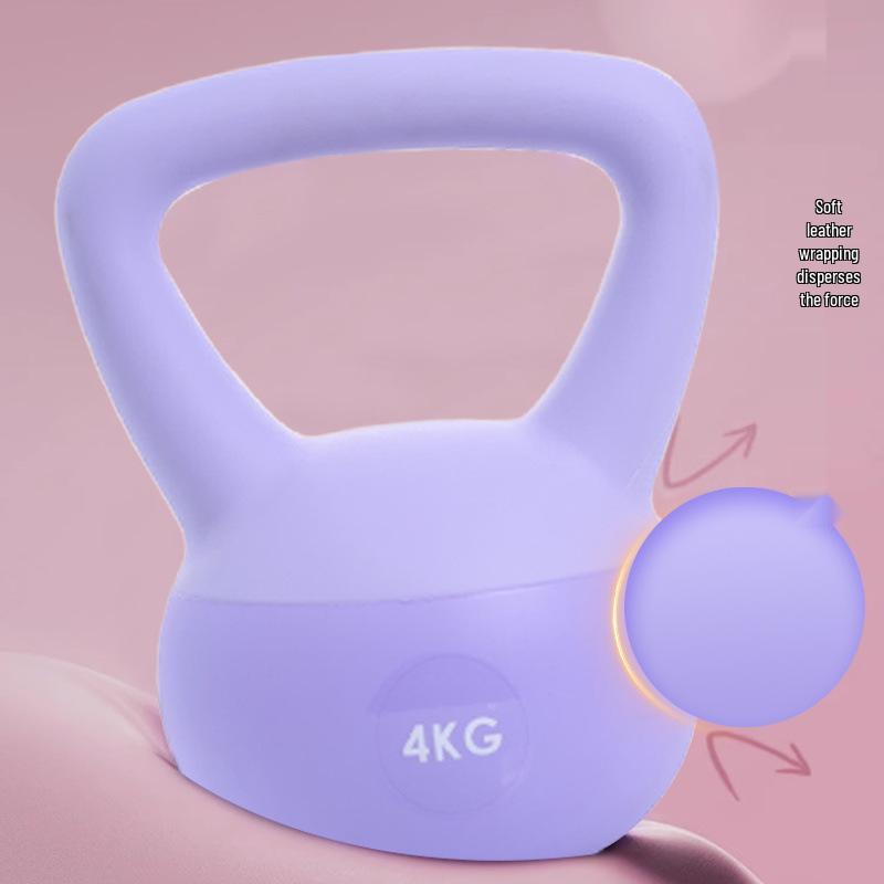 Soft Professional Kettlebell for Home Fitness, Squats, Shape Peach Buttocks, Unisex Dumbbell, Cast Iron