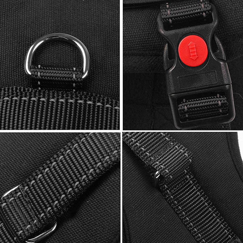 Breathable Mesh Dog Harness Vest with Back Handle and Dual Leash D-Rings for Walking Running Car Travel Comfortable Waterproof