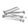30pcs Circle Top Landscape Pins Galvanized Steel Landscape Fabric Stakes G Shape Landscape Pins for