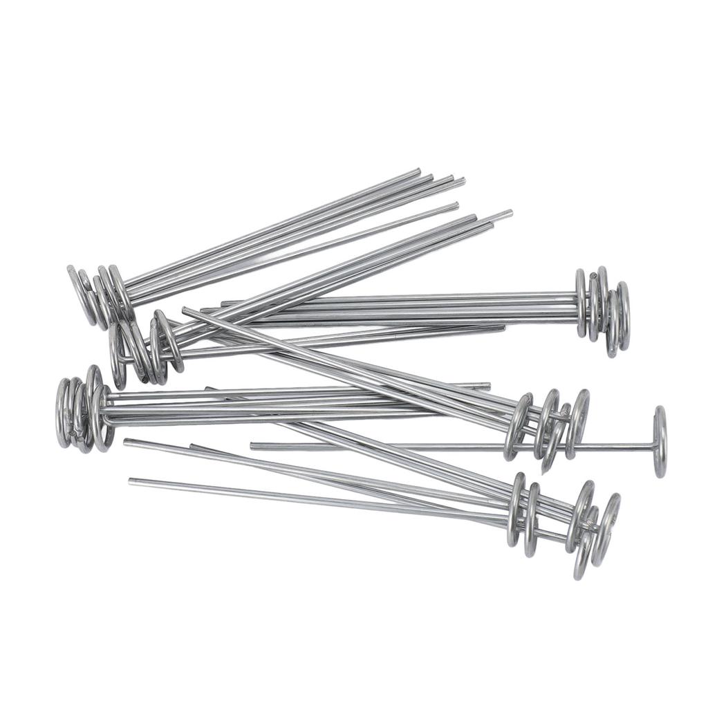 30pcs Circle Top Landscape Pins Galvanized Steel Landscape Fabric Stakes G Shape Landscape Pins for
