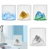 Creative Mountain Wine Glass Drinking Tumblers Beer Mug Hand Blown Champagne Glasses for Dining Entertaining Adults Gifts