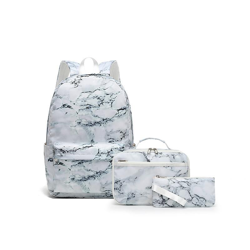 Schoolbag Female College Style Small Fresh Backpack Simple Cute Student Backpack Three-piece Set