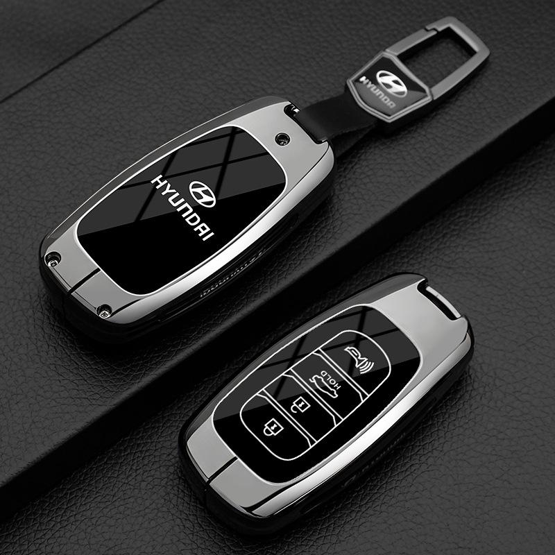 Hyundai 2021 Key Case: Compatible with Festa, ix35, ix25, Elantra, Sonata, Accent, Koup, Azera - Protective Bag and Buckle Included.