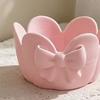 Floral Jewelry Tray 3D Printed Decorative Trinket Dish for Rings Earrings Keys Cherry Blossom Ring Holder Bowl for Women Girls Bedroom Bathroom Vanity