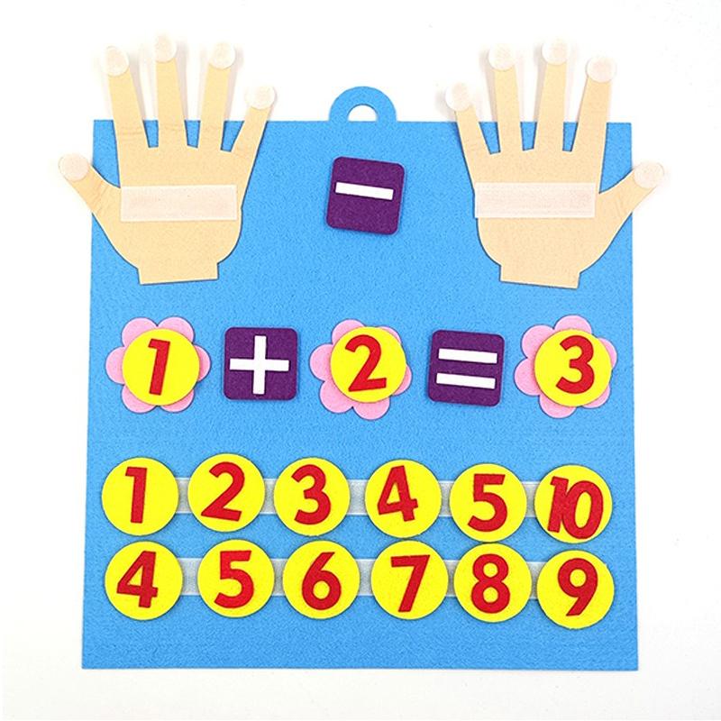 DIY Felt Fruit Tree Emotion Change Caterpillar Carrot Palm Crayon Non-woven Puzzle Felt Set Montessori Early Education Props ZYF