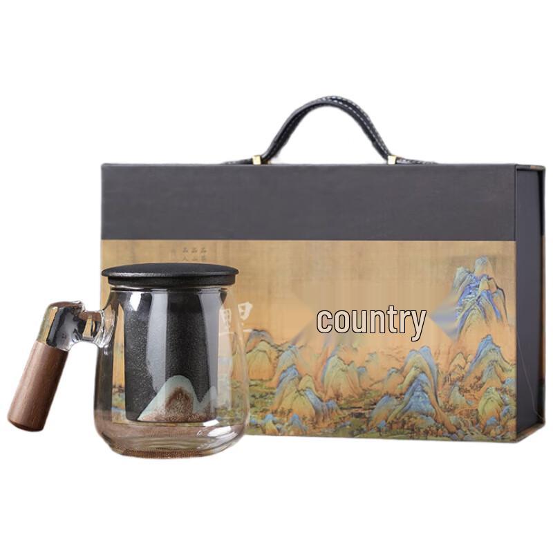 Wushiyuan Pinshan Glass Teacup with Ceramic Infuser