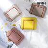 Embroidered Card Bag Women's Multi-card RFID Mini Card Bag Simple Soft Leather Change Bag Coin Bag Integrated Bag