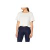 Adidas Primeblue Open Back Round Neck Short Sleeve T-Shirt Women Tops Off-White GR8083