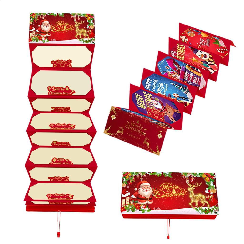 Christmas Money Holder with 10 Slots Santa Cash Holder Party Supplies for Men Women Boys Girls Teens Family Friends