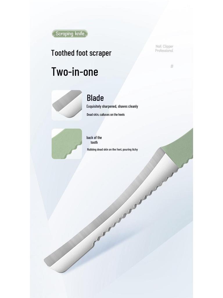 Portable Nail Care Set: Slant Clipper, Ear Pick & Dead Skin Scissors
