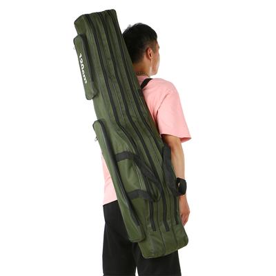 3 Layers Fishing Pole Bag Portable Folding Rod Carry Case Fishing Reel Tackle Storage Bag Case Fishing Case Fishing Storage Bag