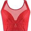Sexy Push Up Bras Women Plus Size Bra 34-52 C D E Thin Gathered Wireless Brassiere Underwear Embroidery Floral Bralette Female