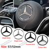 MITV3 ABS 52mm 57mm Car Steering Wheel Logo Badge For Mercedes Benz C E S Series CLA CLS W212 W205 W204 Emblem Styling Accessories