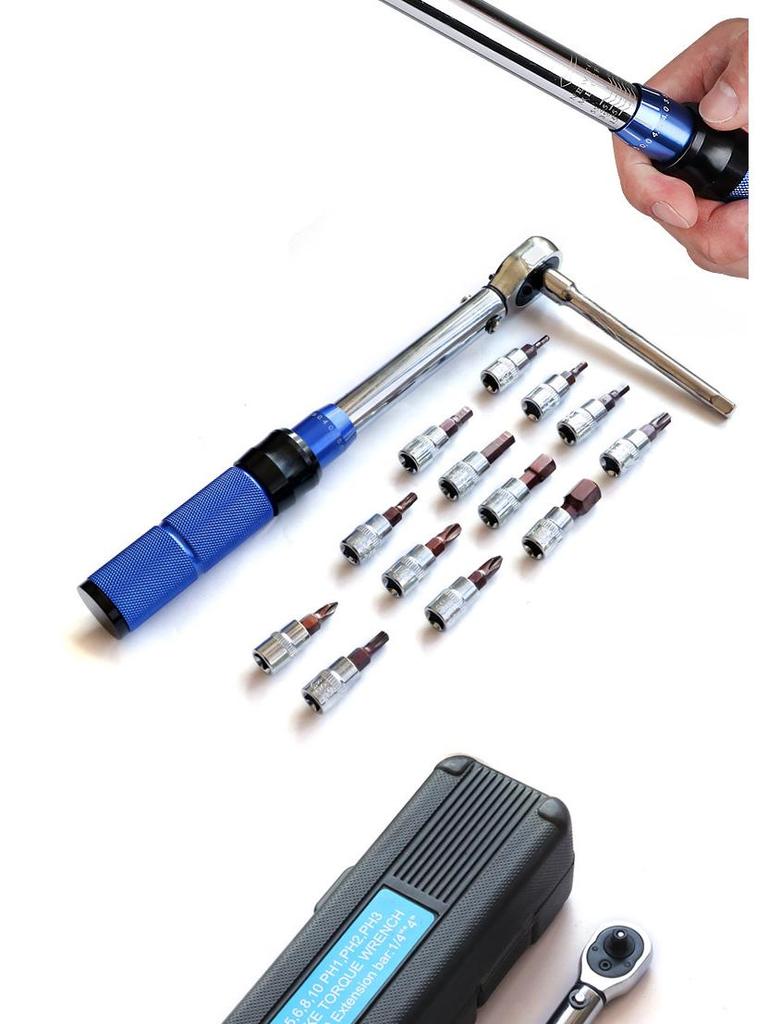 15-Piece Bicycle Torque Wrench Set (2-25NM)