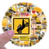 55-Piece Excavator Construction Graffiti Sticker Set for Suitcase and Scooter Decoration