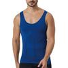 Men's Nylon Anti-static Seamless Body Shaper Vest with Tummy Control