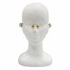 Great Cartier Glasses 2C decor Two Point Rimless gold mens Used