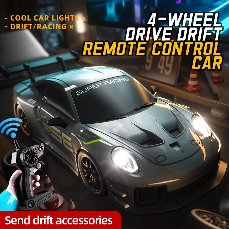 2026 Professional 1/24 RC Car 2.4G High Speed Drift 4WD Remote Control Car with Led Light Radio Controlled Racing Model Boy Toy Best Gifts with Handle