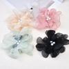Handmade Pearl Yarn Bow: Organza Flower for Hair & Clothing Accessories, Jewelry & DIY Crafts