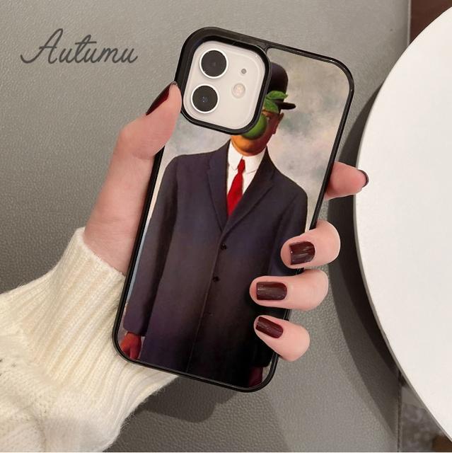 Rene Magritte Phone Case for iPhone 11 12 13 14 Pro Max mini X XR XS SE 2020 5 6S 7 8 Plus Samsung Galaxy S21 S22 Cover shell