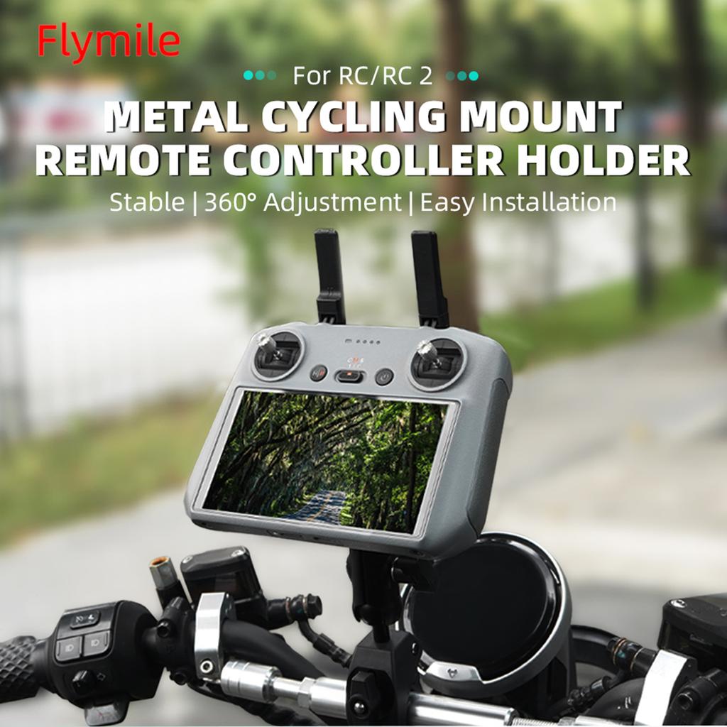 Bike Mount Adapter for Air 3/Action 2/Pocket 3 Remote Control Riding Bracket Bike Holder Base Remote Control Accessories