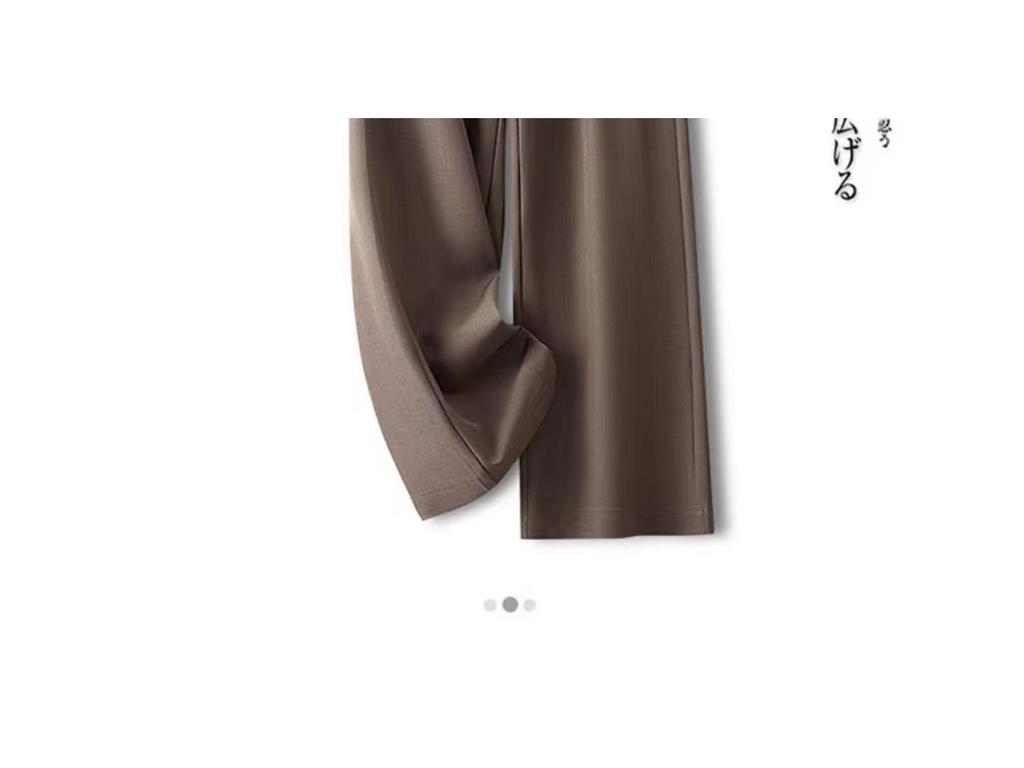 Women's Grey Wide-Leg High-Waisted Slimming Suit Pants for Spring/Autumn 2025