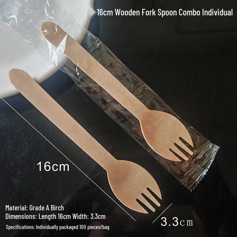 ZISIZ Eco-Friendly Disposable Paper Cutlery Set