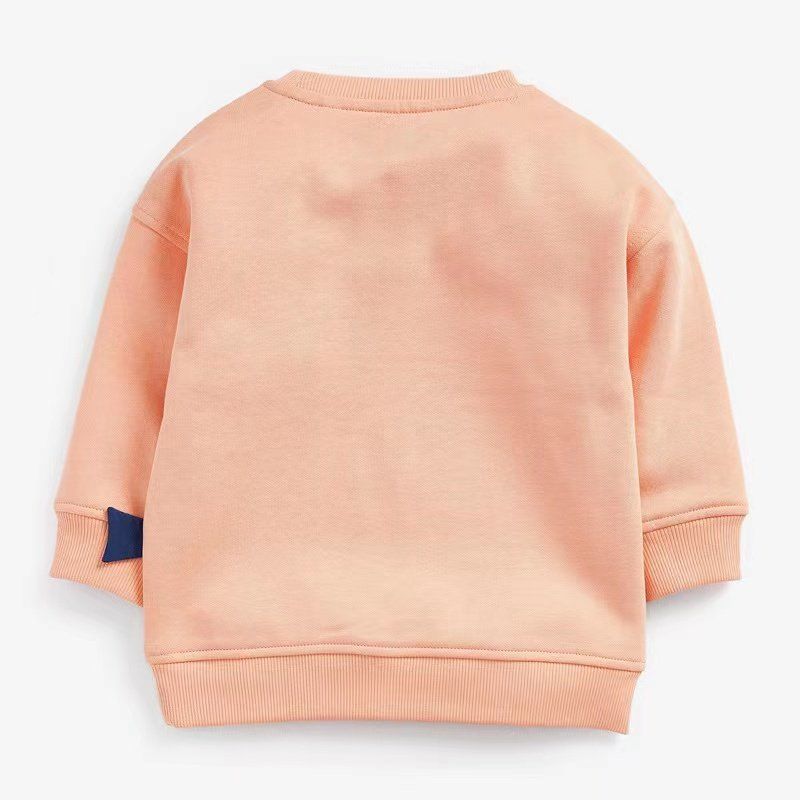 Autumn New Style Boys' Sweatshirt Shark Design Trendy Girls' Top Autumn Base Shirt Toddler Pure Cotton Long-Sleeve Pullover