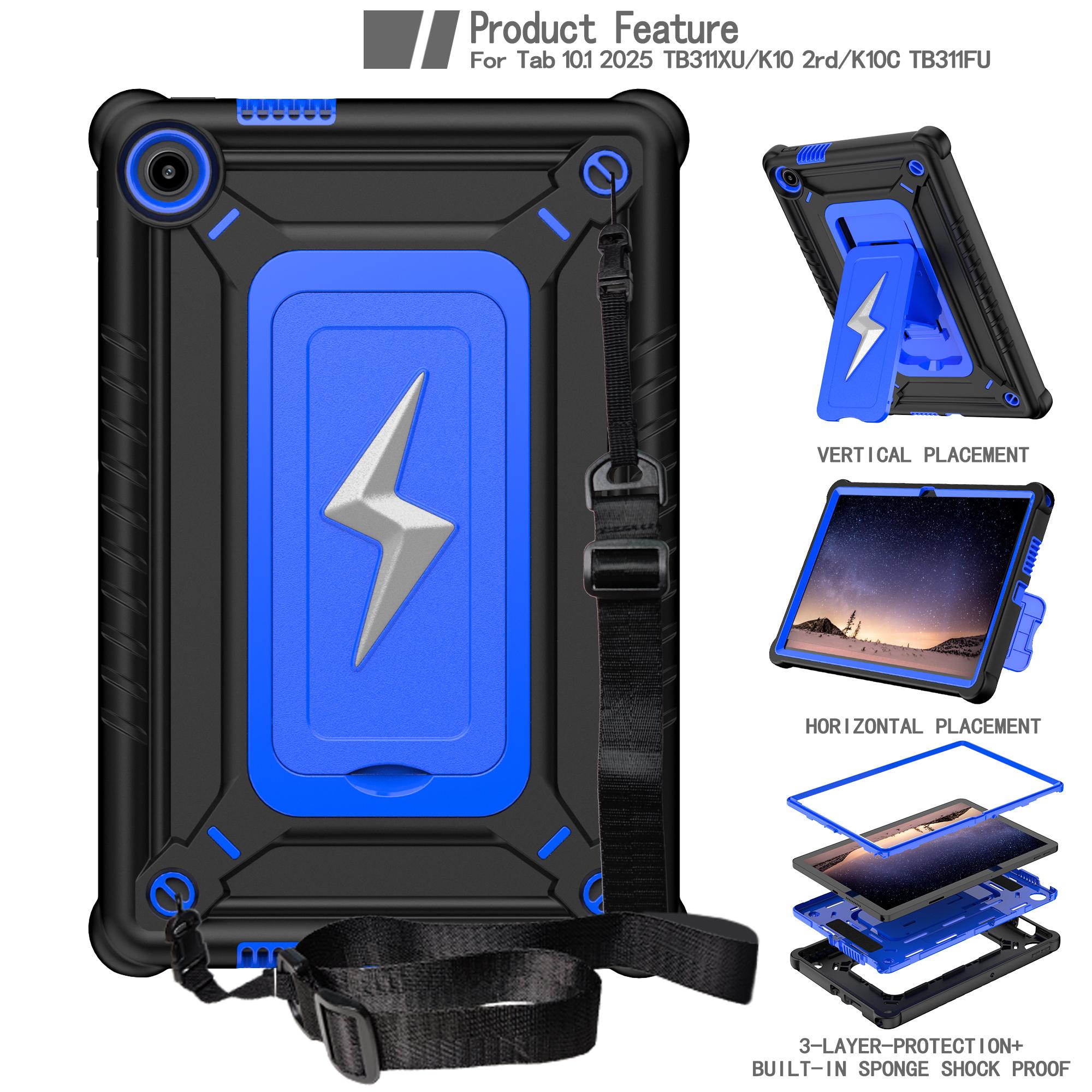 

Armor Stand Case Universal for Lenovo Tab 10.1 2025 K10C Model TB311XU TB311FU ZAEH0019IN ZAEH0180IN ZAEJ0054IN Heavy Duty Cover Tab10.1 2025 TB311XU