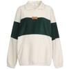 Shop   Women S Half Zip Fleece Patch Anorak SweatShirt Light Beige Mer wSh 20999
