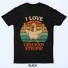 Ich liebe Hähnchenstreifen Lustiges Hähnchen Fast Food Liebhaber T-Shirt