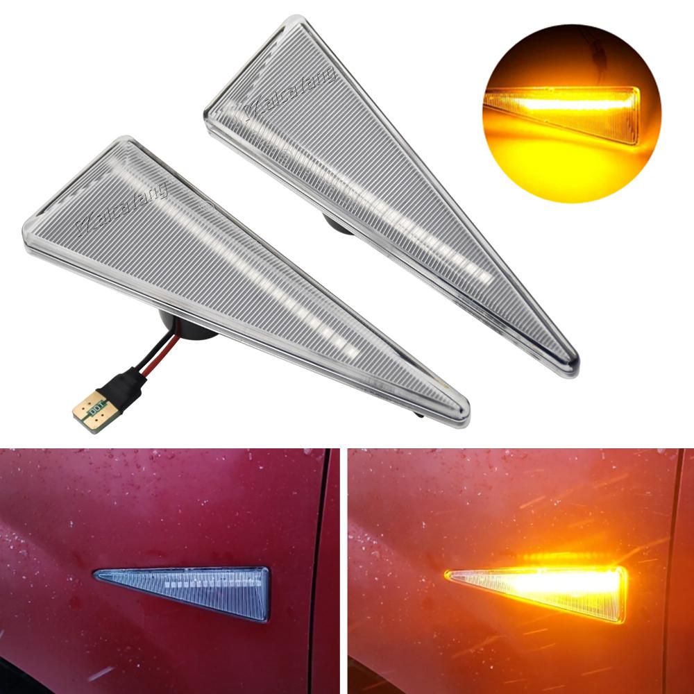 

1Pair For Renault MK4 Vel Satis Wind Avantime Megane 2 Scenic 2 Espace 4 LED Turn Signal Side Marker Light Crystal shell