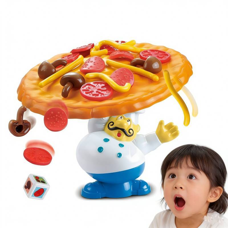 Creative Balance Pizza Toddler Educational Game With Plastic Construction For Kids Playroom