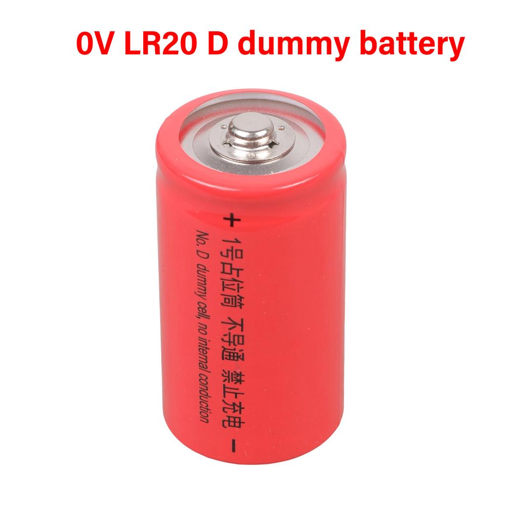 LR20 D Size Battery Placeholder Conductor Fake Dummy Battery Conductor Shell Case for External Power Adapter