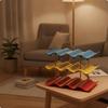 Wine Rack with Wavy Shelves Horizontal Bottle SpaceSaving Tiered Stand for