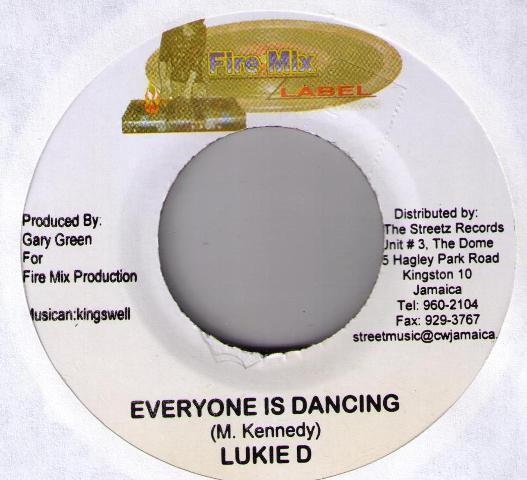 

7inch Record LUKIE D / CAPTAIN BARKEY - Everyone Is Dancing / Ten Commandme NONE Fire Mix Label 2006 Jamaica Reggae, Ska & Dub Used