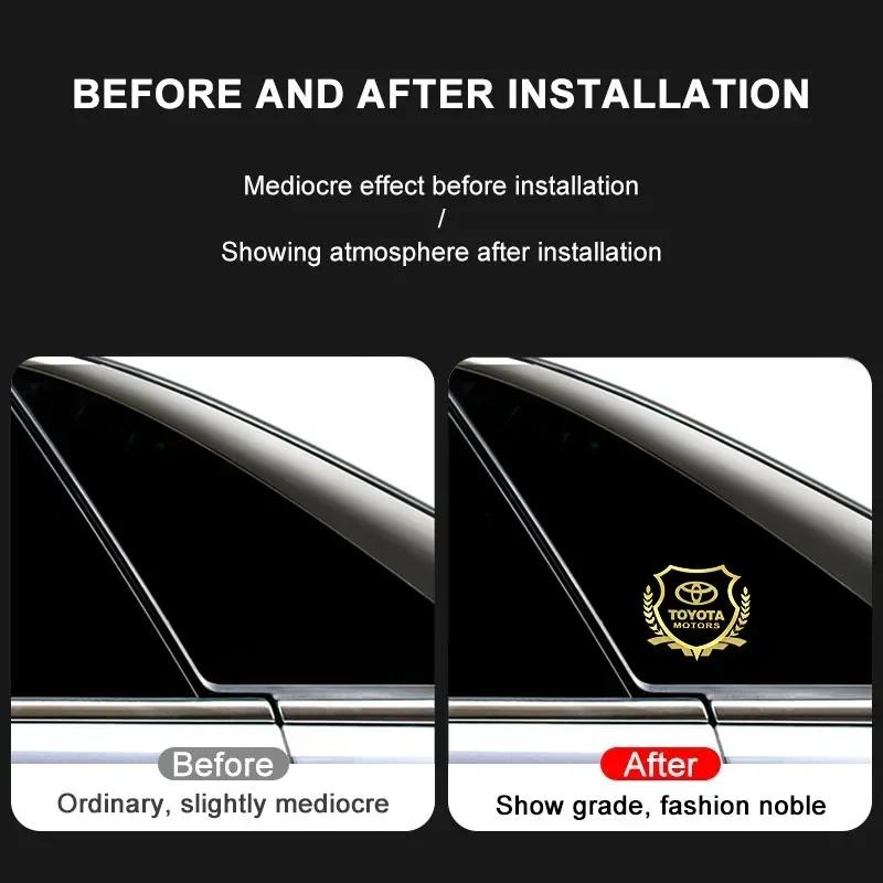 Car Stickers Wheat Badge Sticker Auto Body Side Window Trunk Decorative for Toyota Trd GR Corolla Avensis Yaris Rav4 Hilux Auris Camry